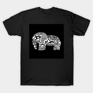 tribal elephant in tattoo skin ecopop T-Shirt